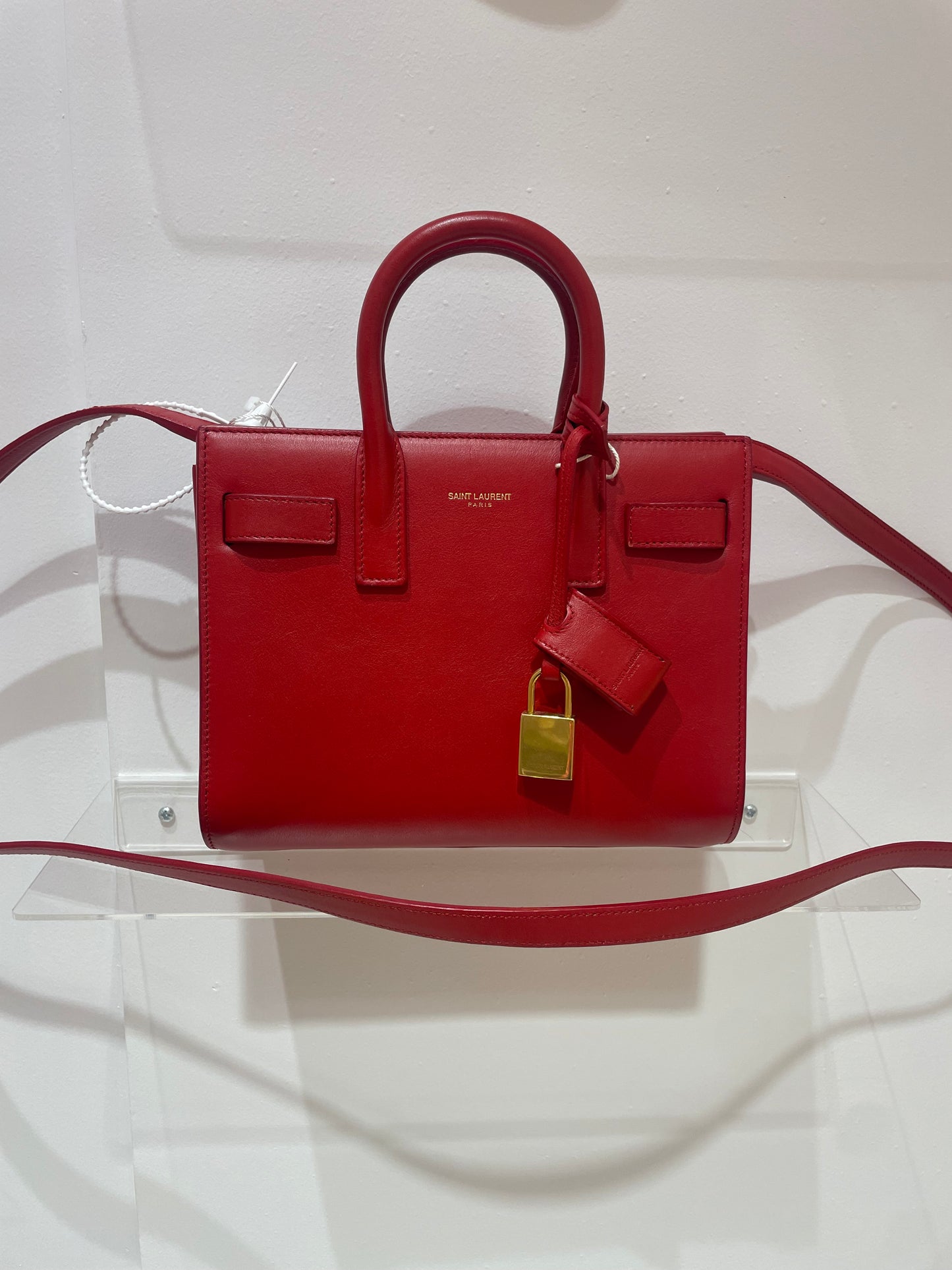 Sac saint laurent de jour nano rouge
