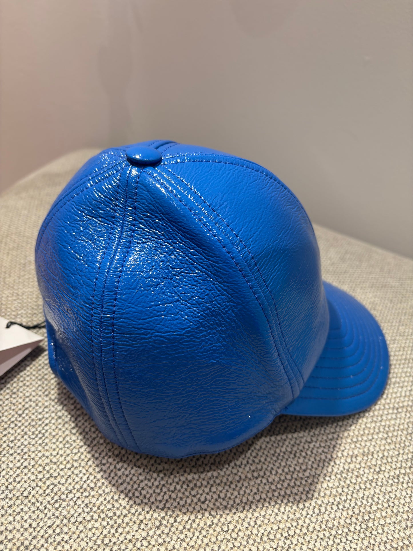 Casquette vinyle bleu
