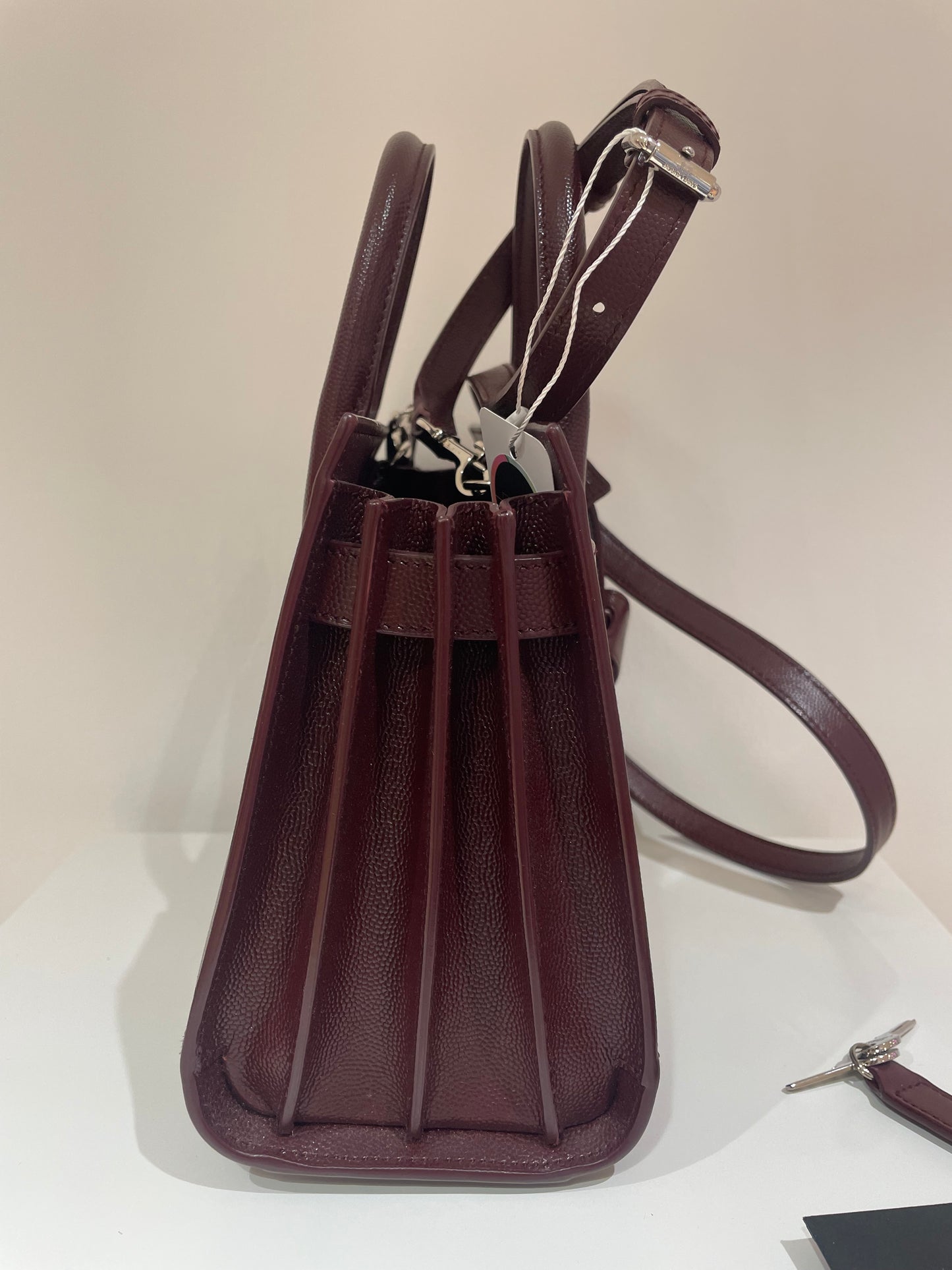 sac saint laurent de jour nano bordeaux