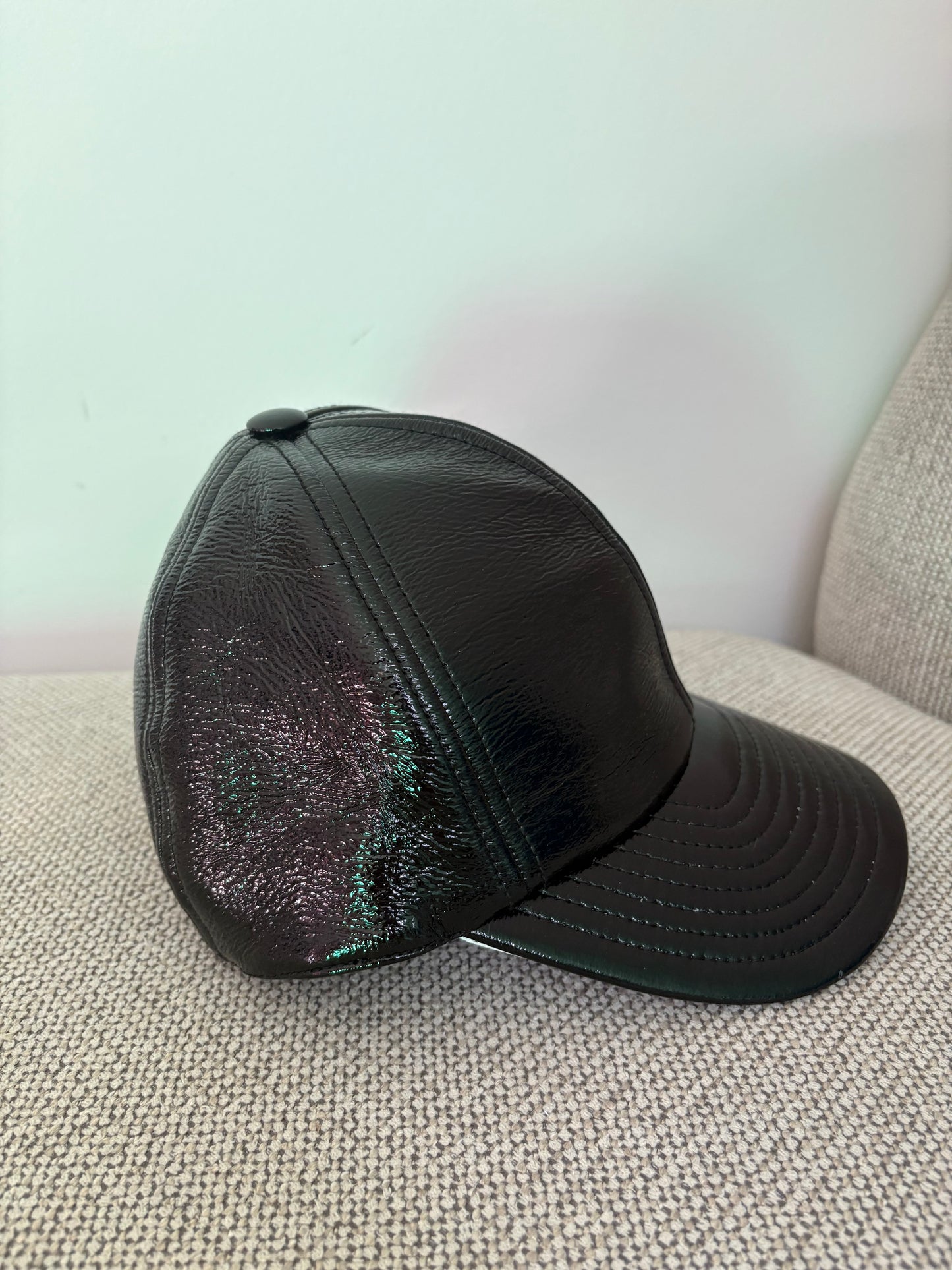 Casquette Courrèges Réédition Vinyl noire