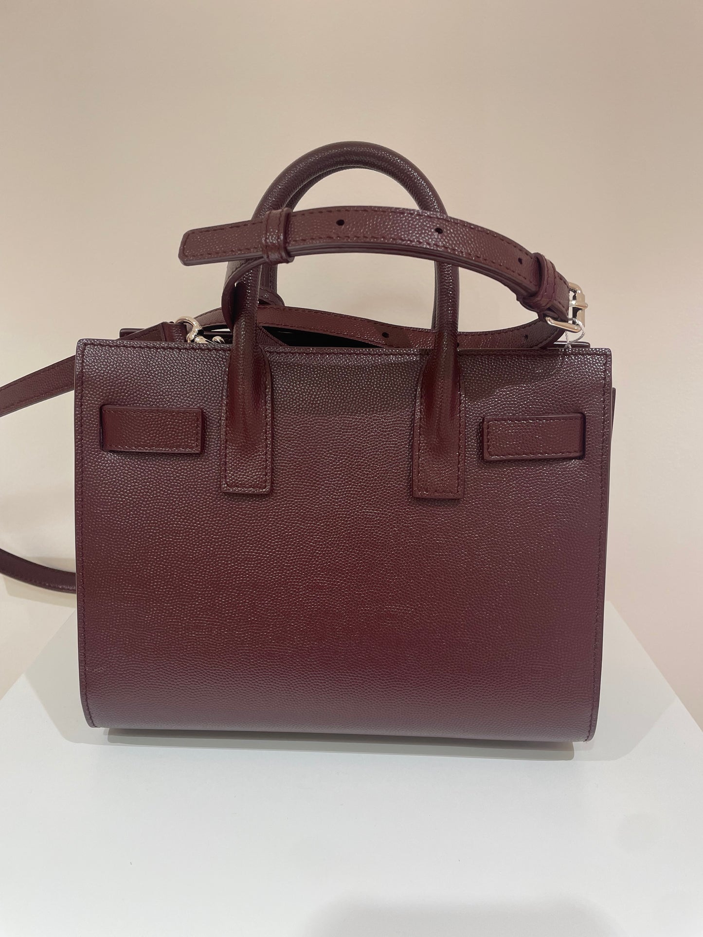 sac saint laurent de jour nano bordeaux