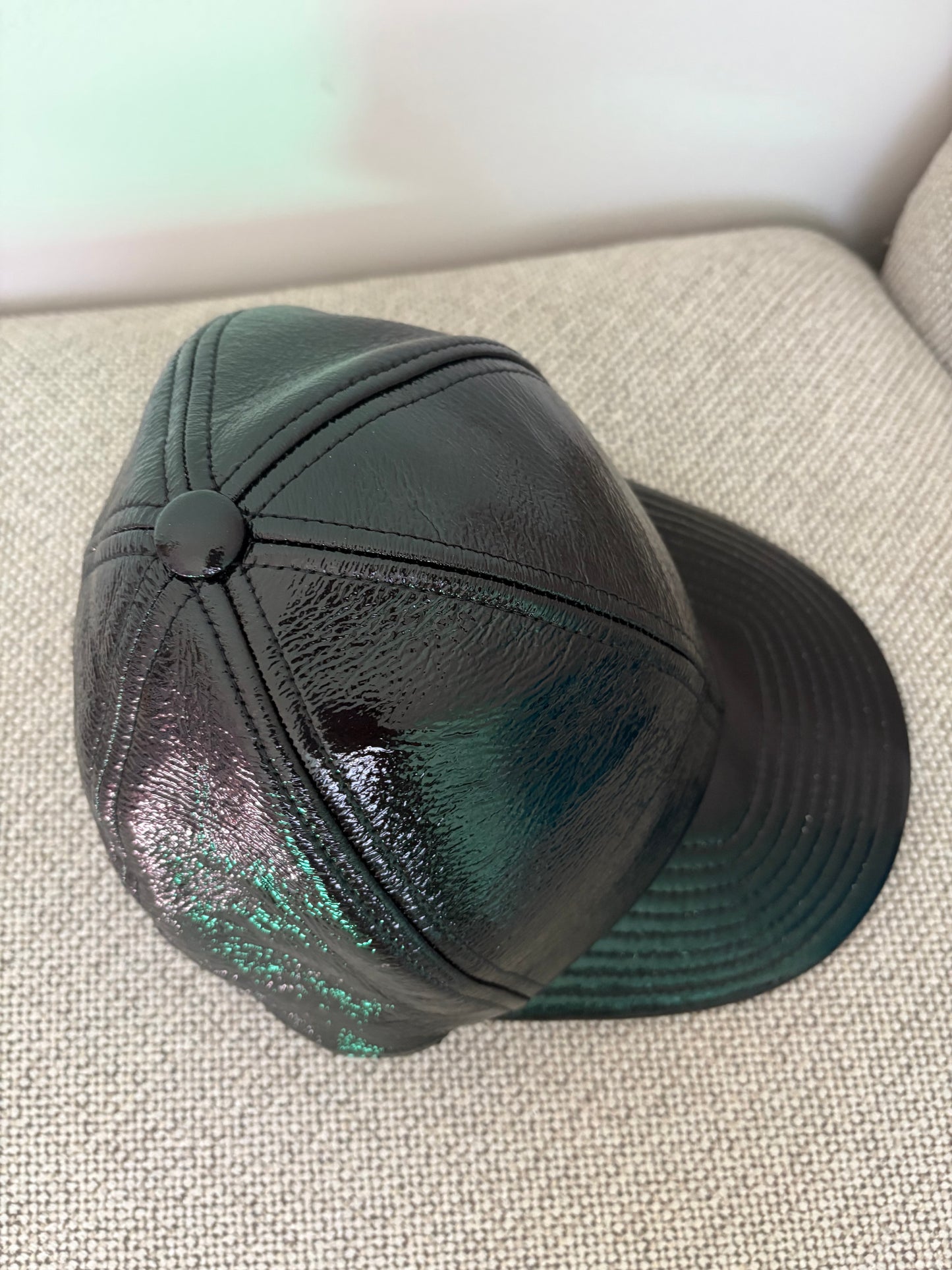 Casquette Courrèges Réédition Vinyl noire