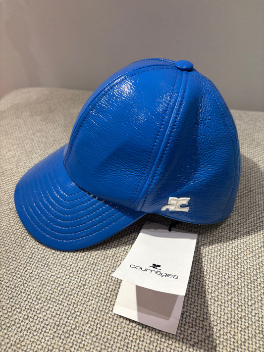 Casquette vinyle bleu