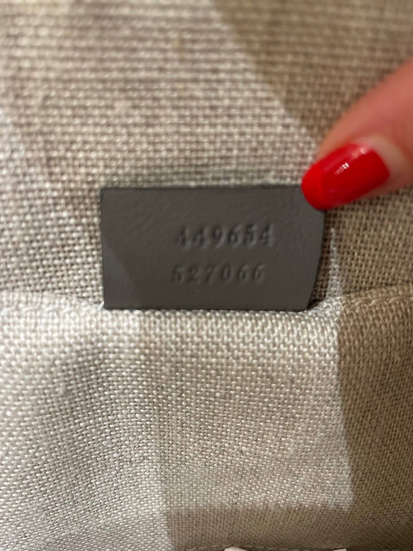 Sac Gucci monogram dôme gris