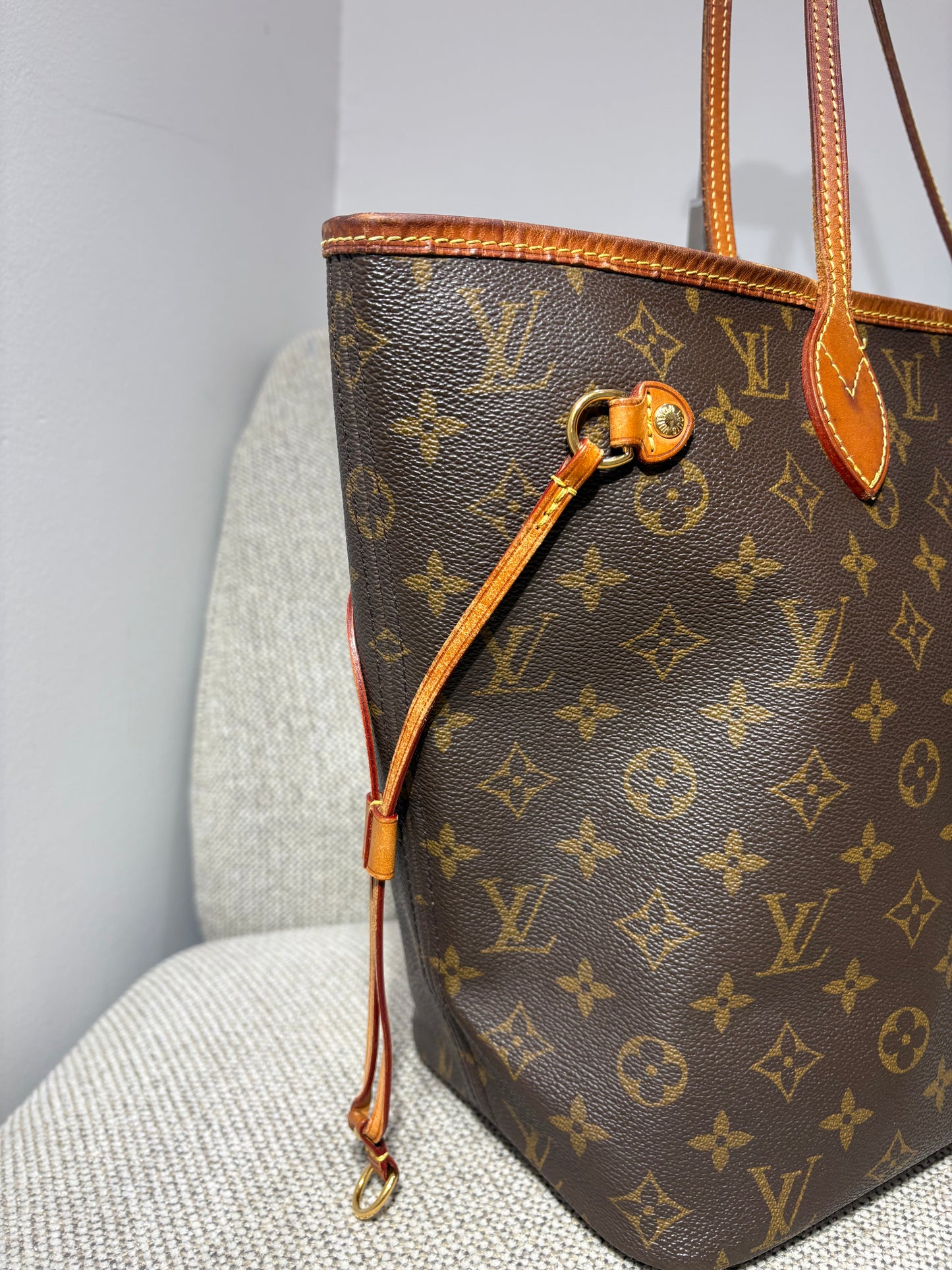 Sac Louis Vuitton Neverfull MM Monogram – Toile iconique, Made in France (2018)