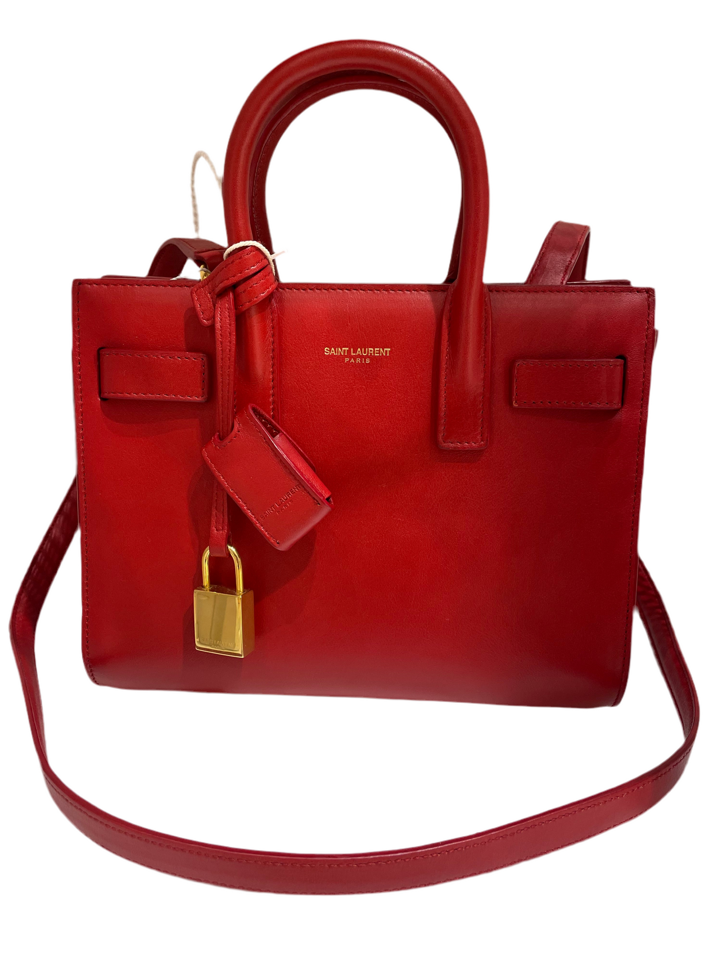 Sac saint laurent de jour nano rouge