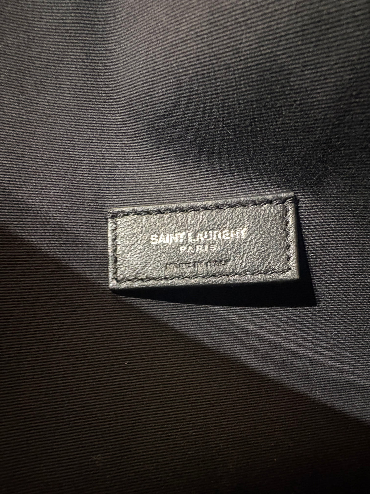SAINT LAURENT – Sac cabas Teddy noir