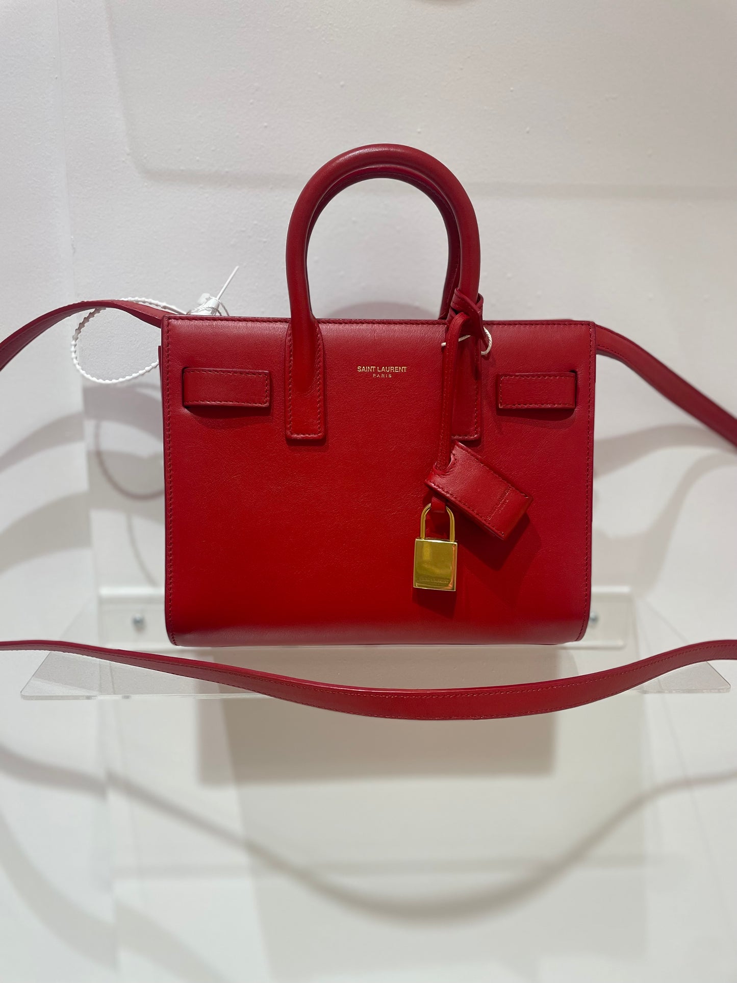 Sac saint laurent de jour nano rouge