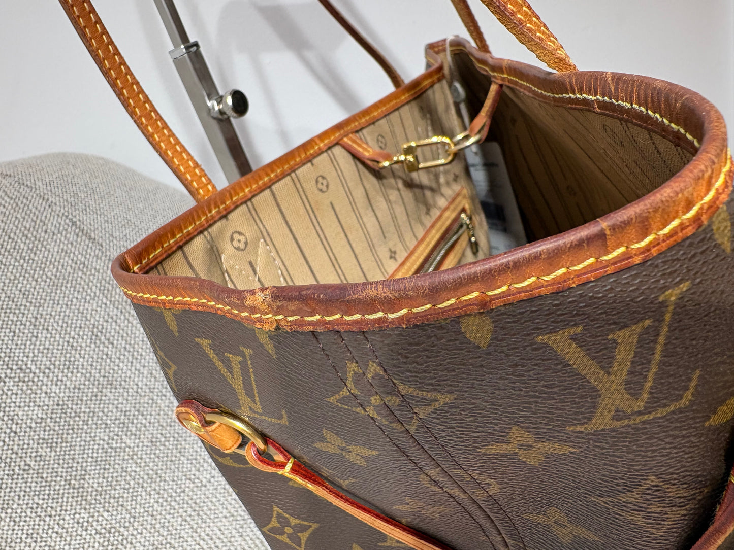 Sac Louis Vuitton Neverfull MM Monogram – Toile iconique, Made in France (2018)