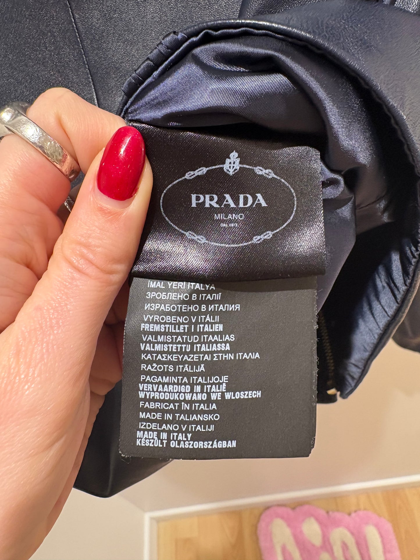 Veste en cuir Prada