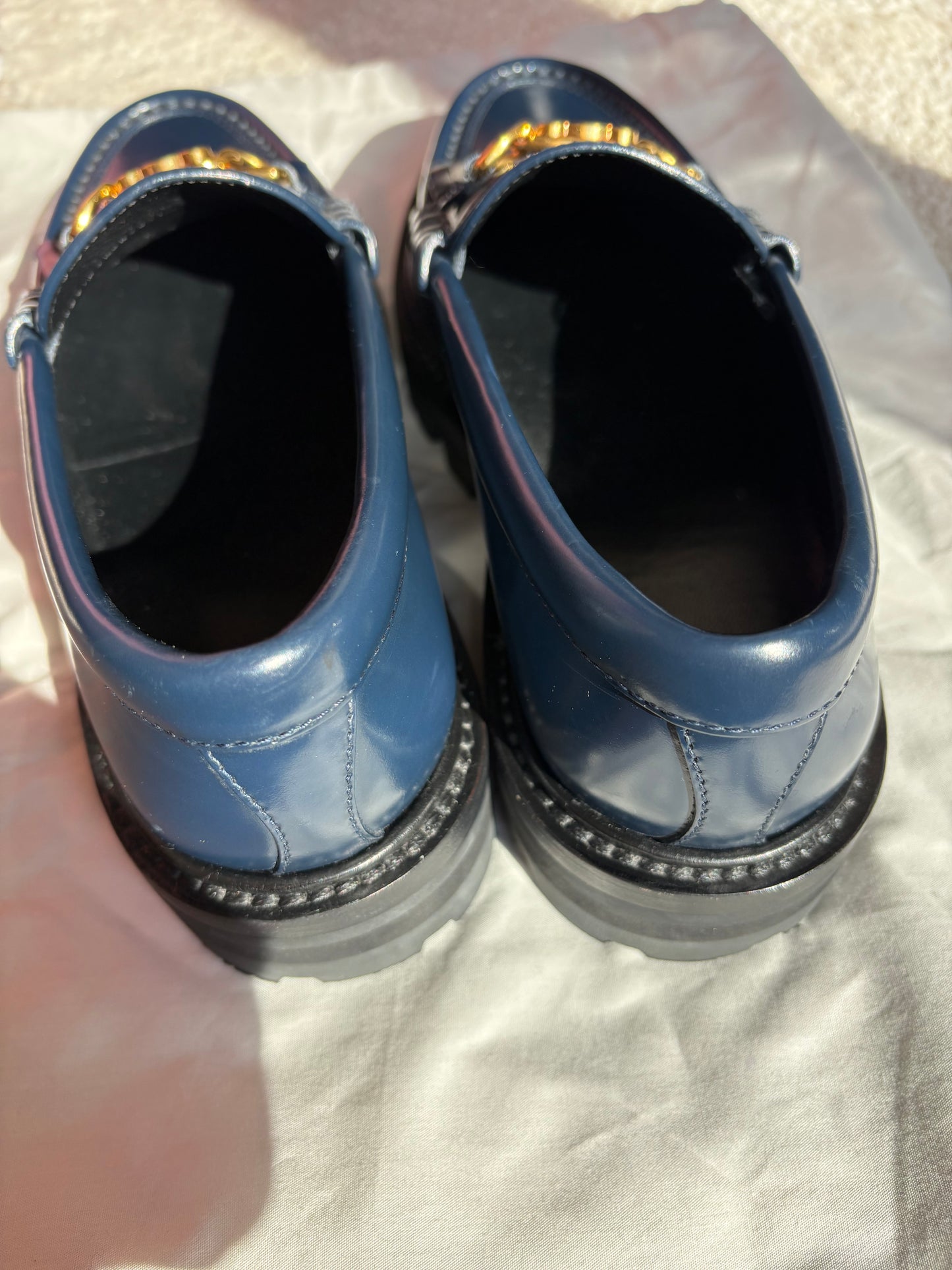 Céline Loafers Margaret Triomphe bleu marine T37