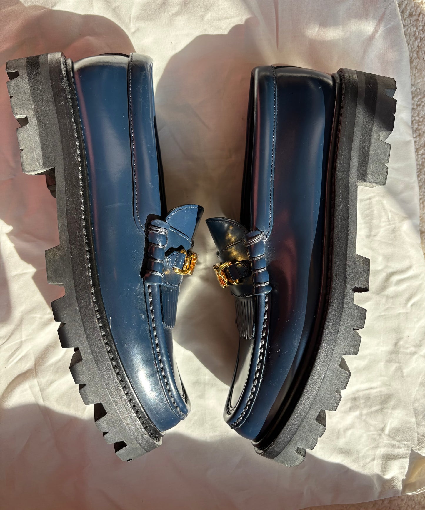 Céline Loafers Margaret Triomphe bleu marine T37