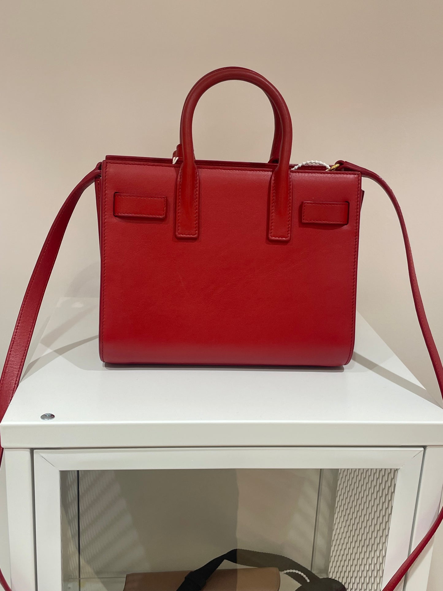 Sac saint laurent de jour nano rouge