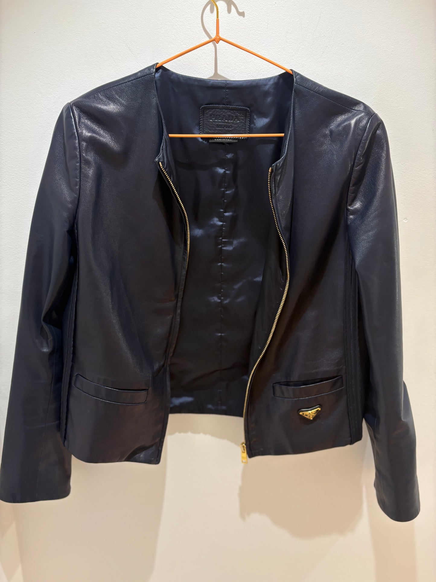 Veste en cuir Prada