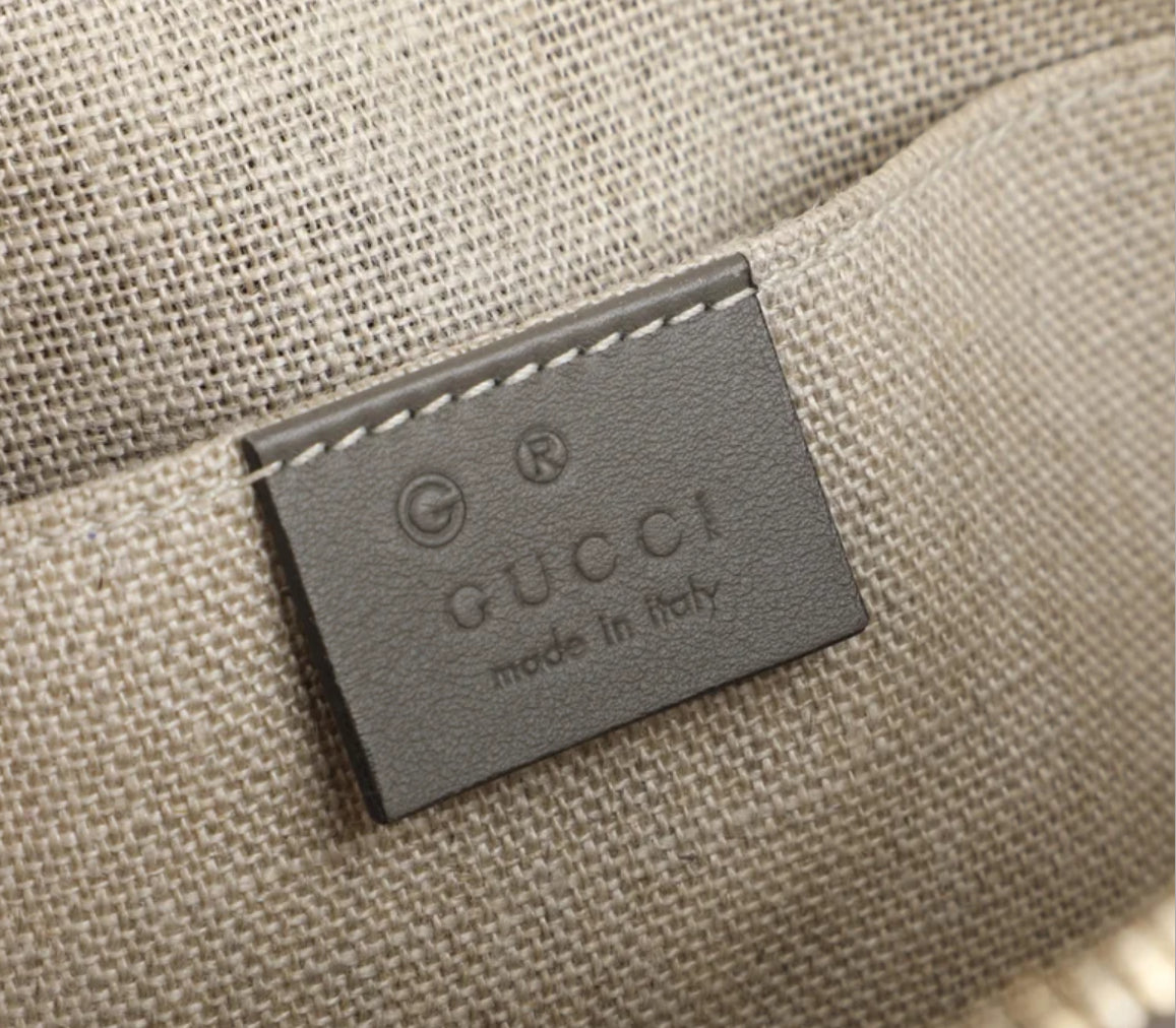 Sac Gucci monogram dôme gris