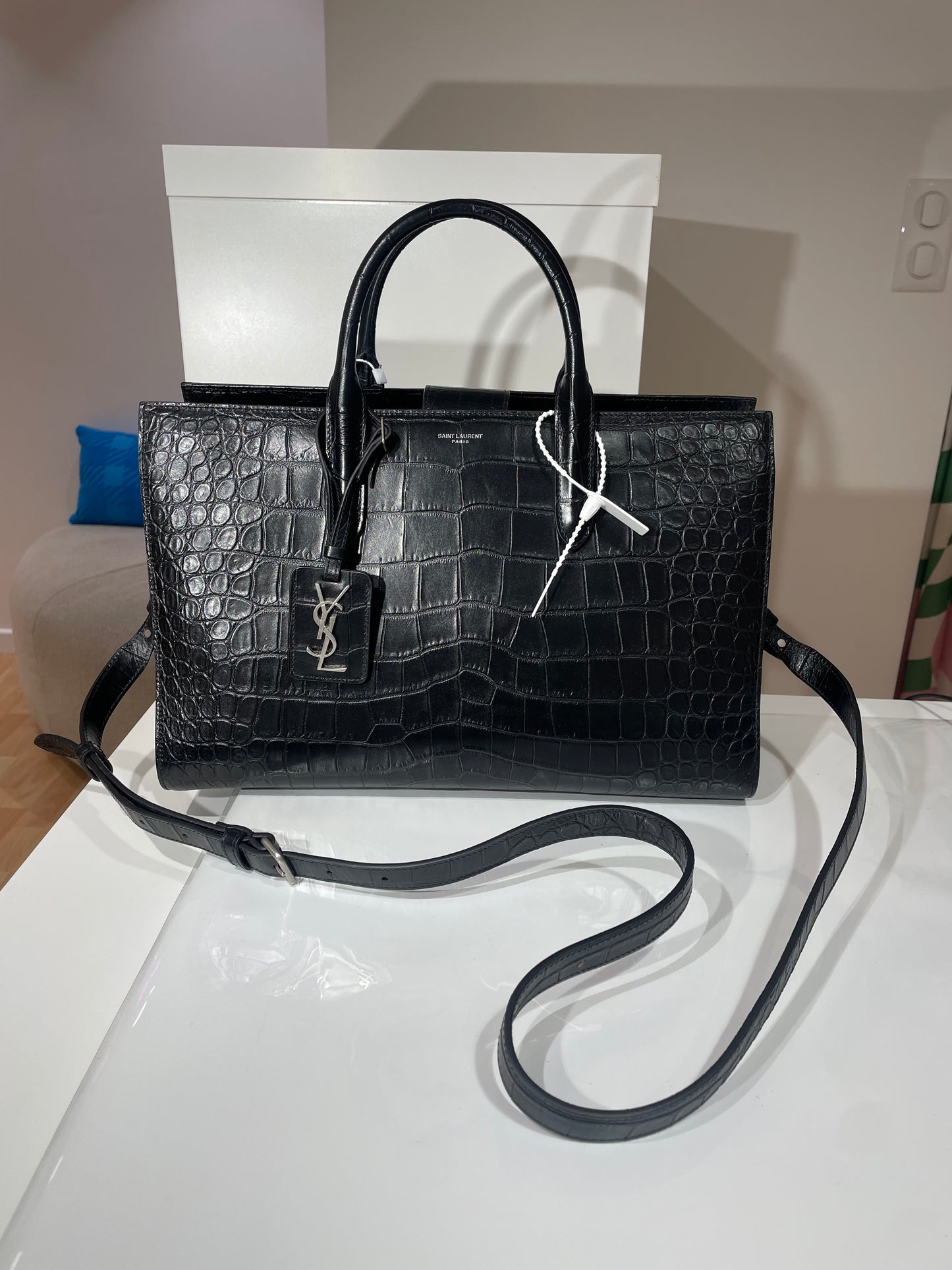 Saint Laurent grand sac croco Jane