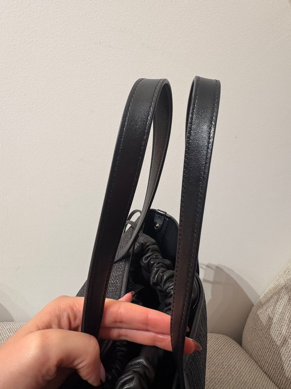 SAINT LAURENT – Sac cabas Teddy noir