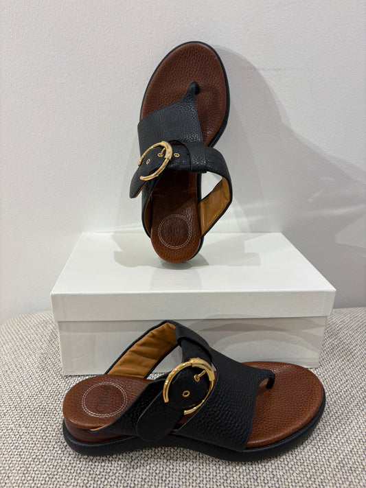 Sandales Chloé en cuir noir