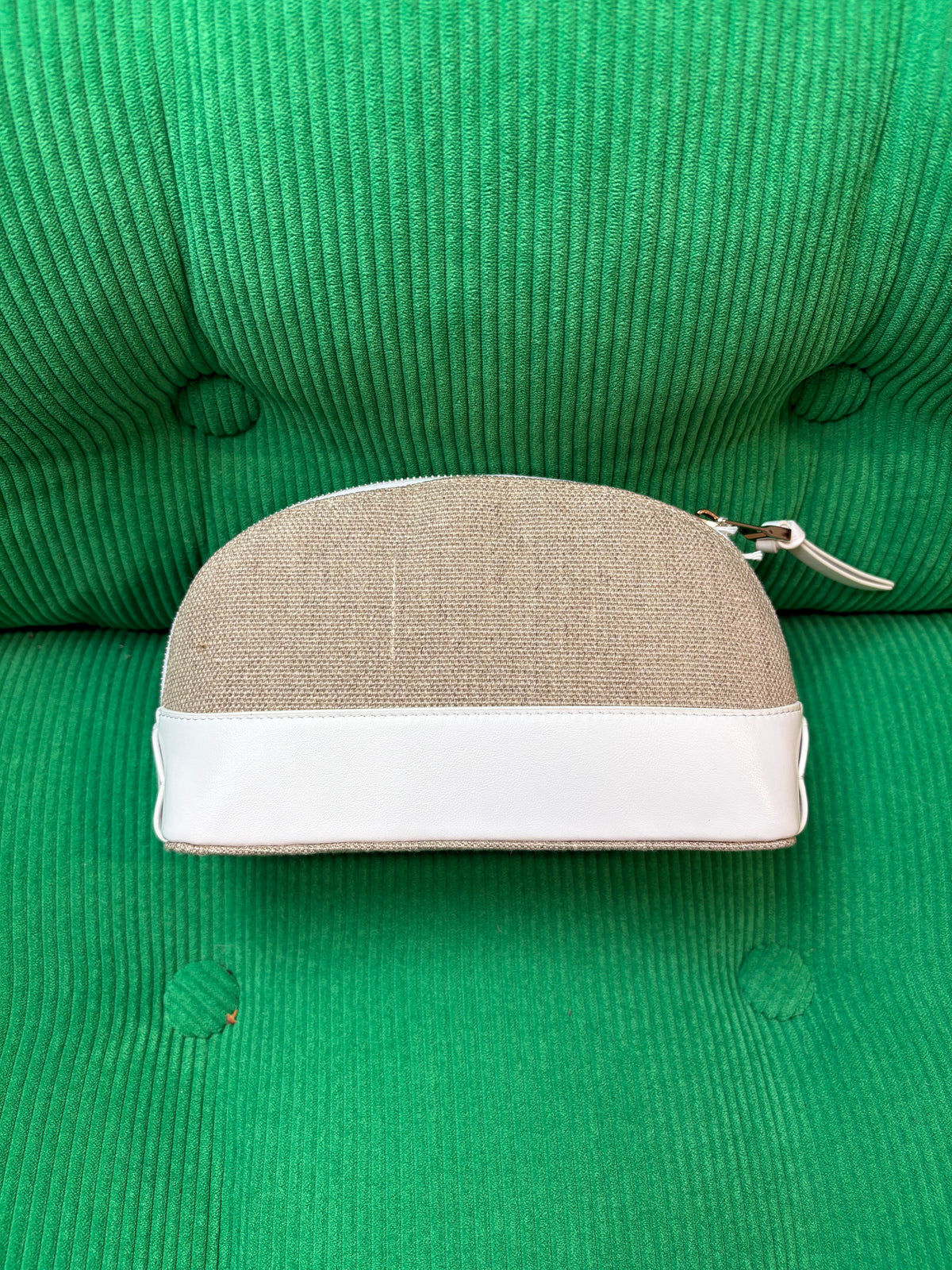 Petite pochette Chloé en lin blanc