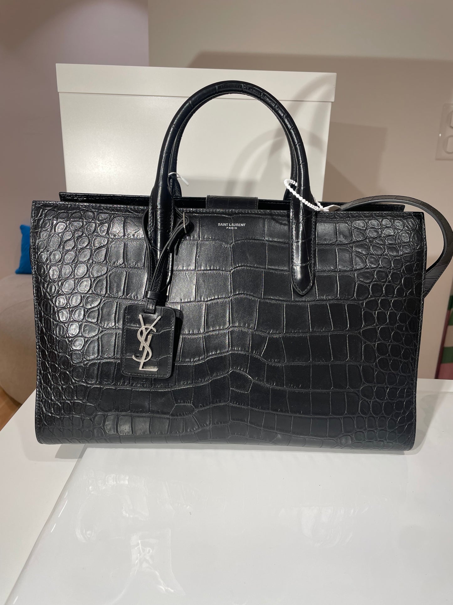 Saint Laurent grand sac croco Jane