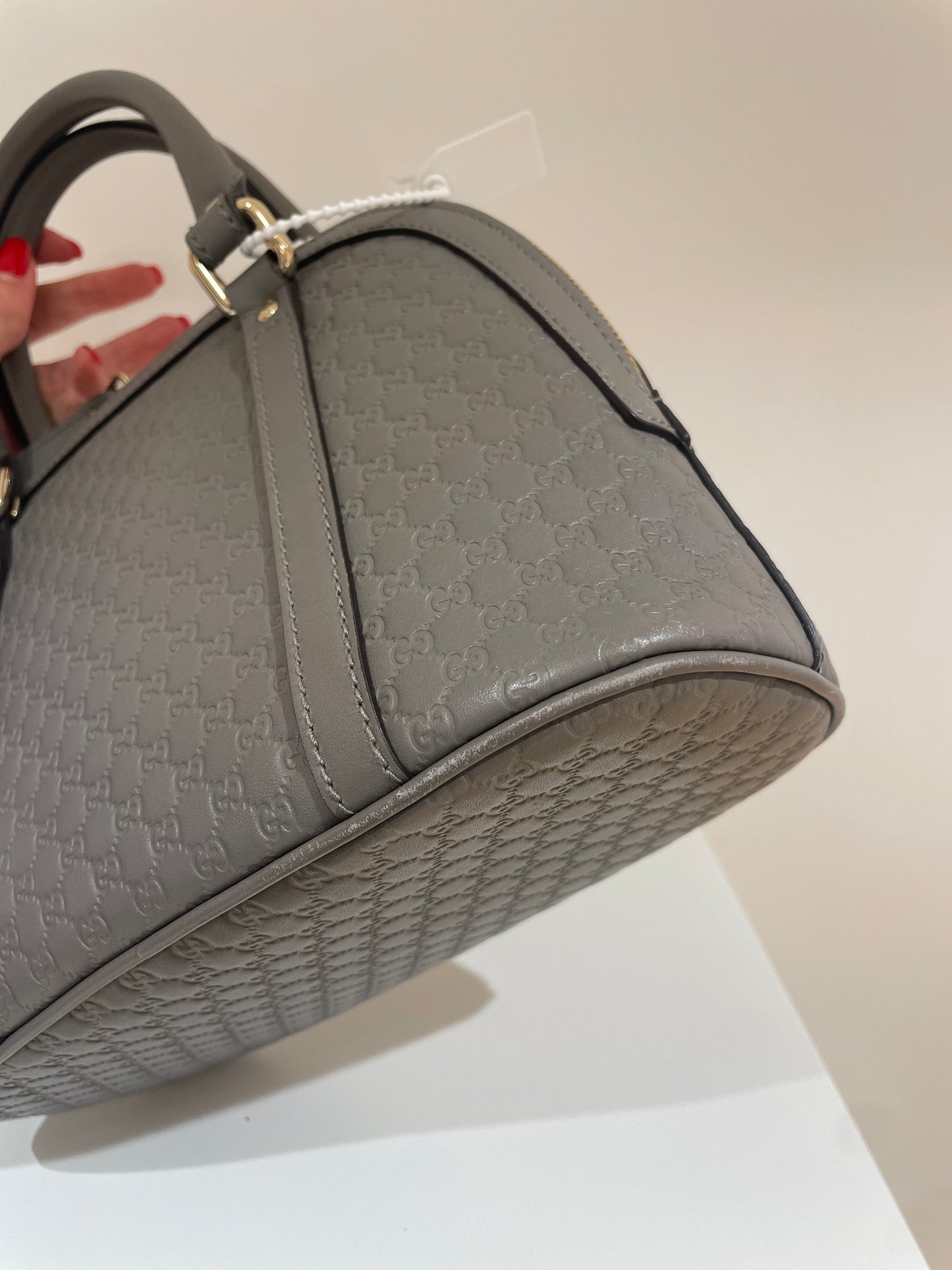 Sac Gucci monogram dôme gris