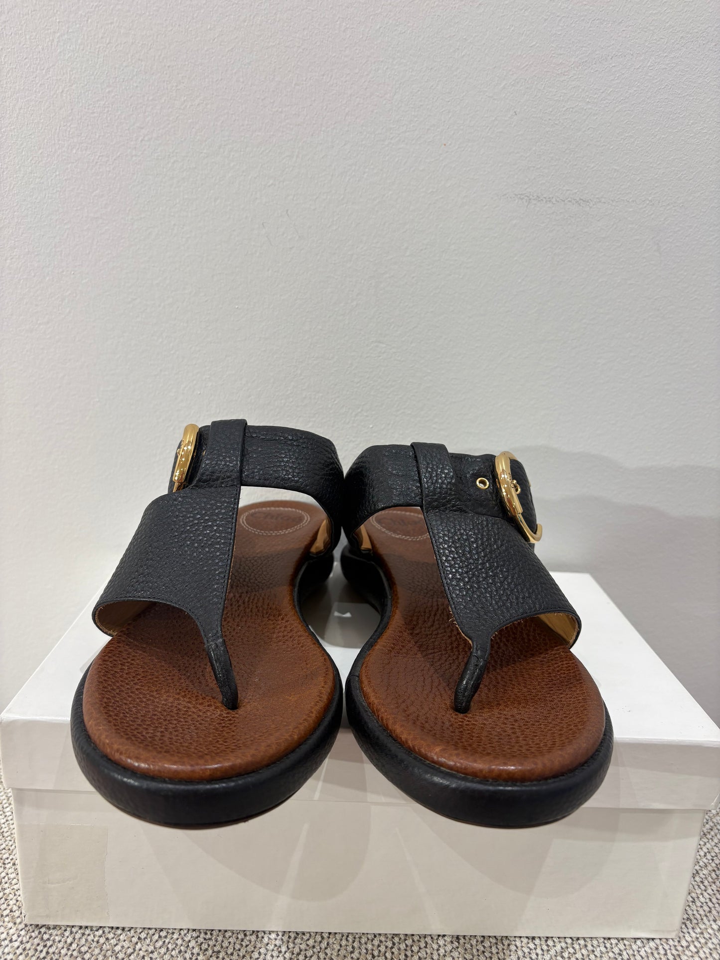Sandales Chloé en cuir noir