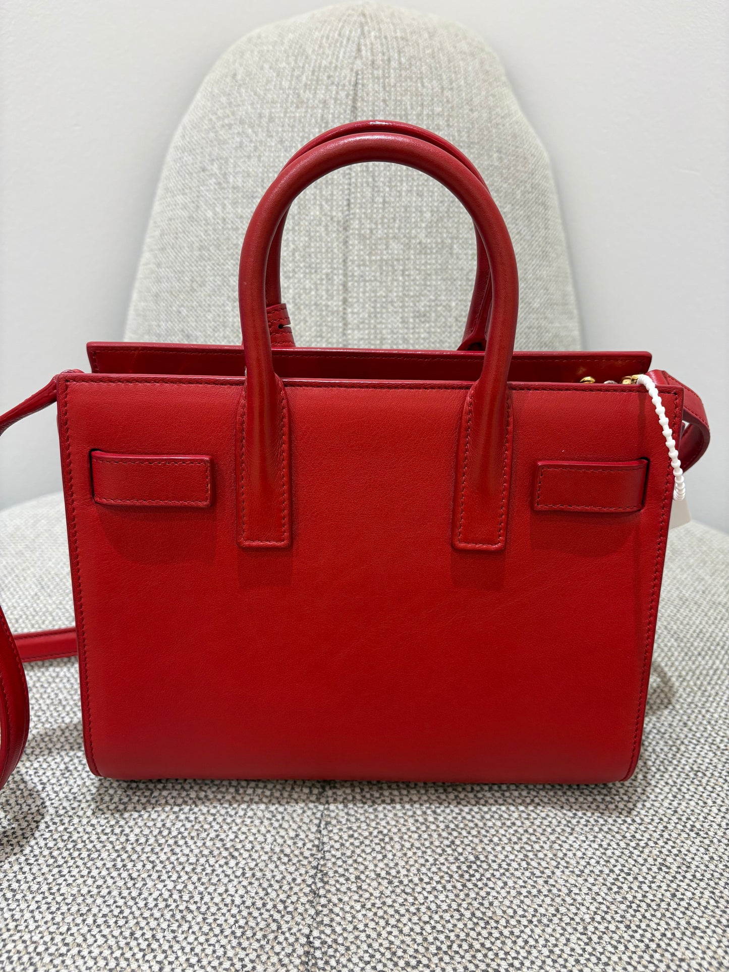 Sac saint laurent de jour nano rouge