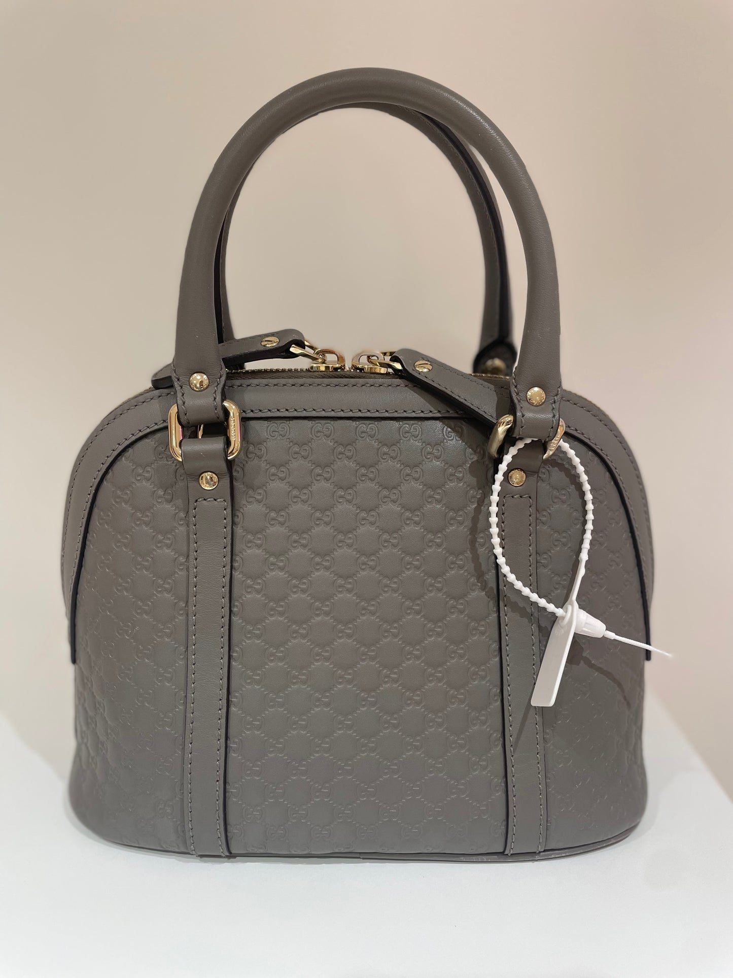 Sac Gucci monogram dôme gris