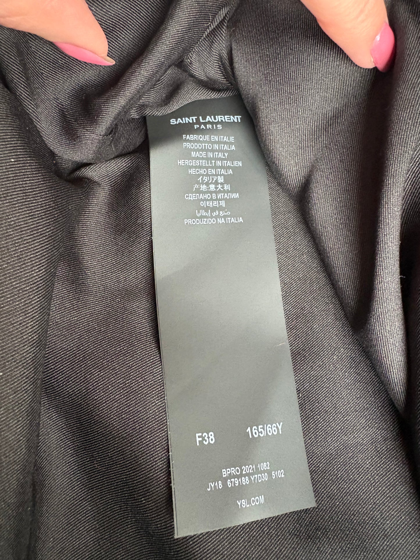 Jupe Saint Laurent  laine & fausse fourrure