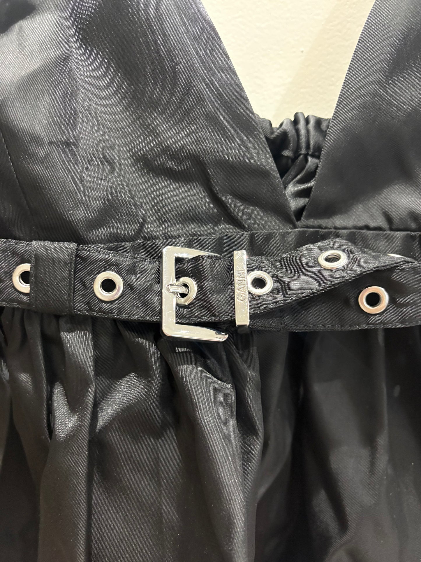 GANNI – Haut à basque noir – Taille 36