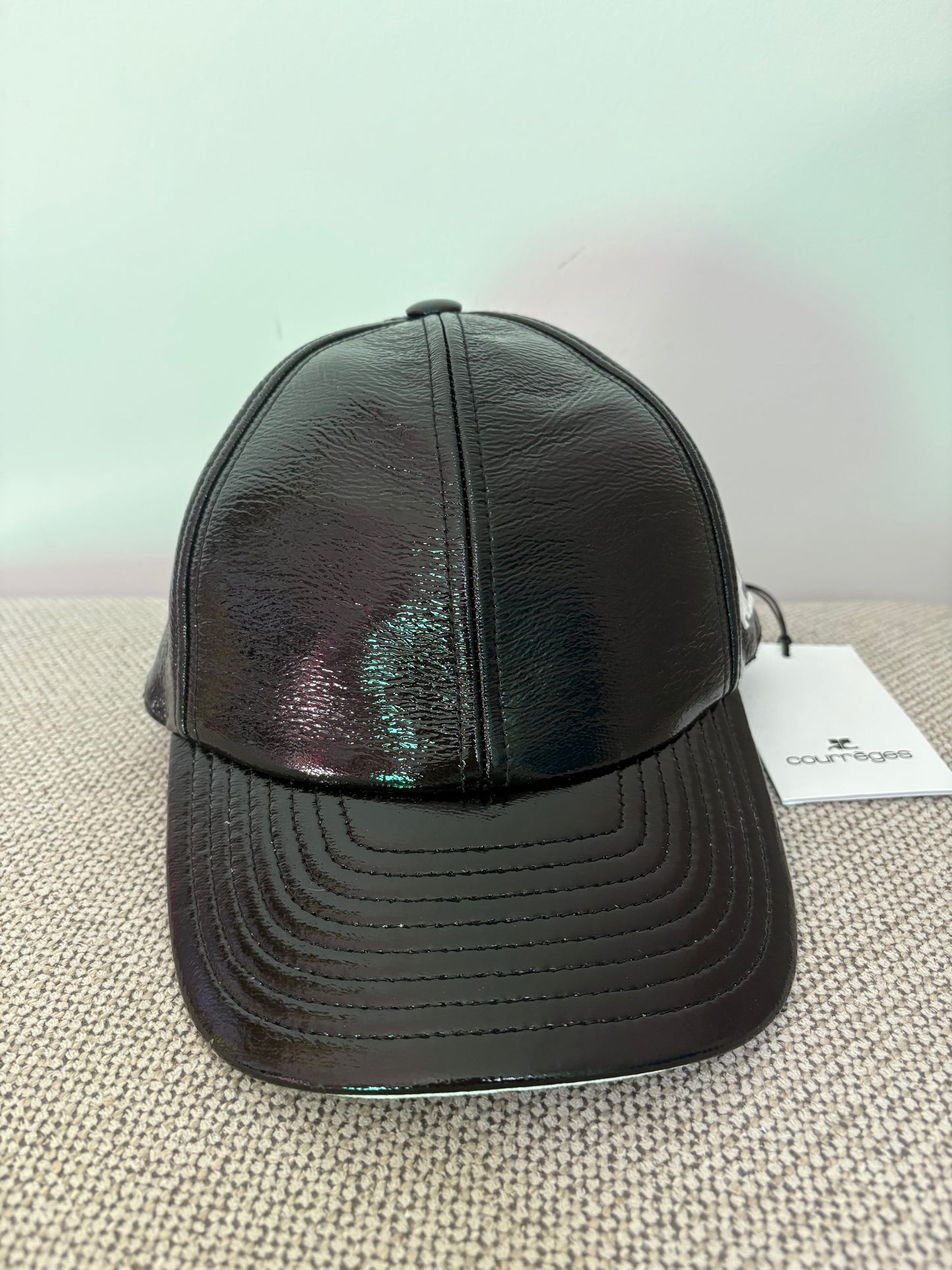 Casquette Courrèges Réédition Vinyl noire