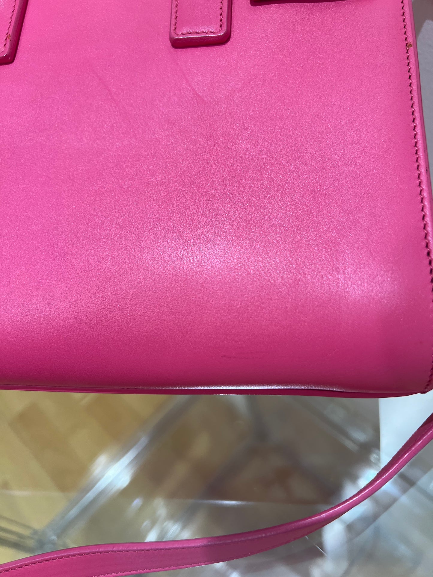 Sac Saint Laurent nano de jour rose