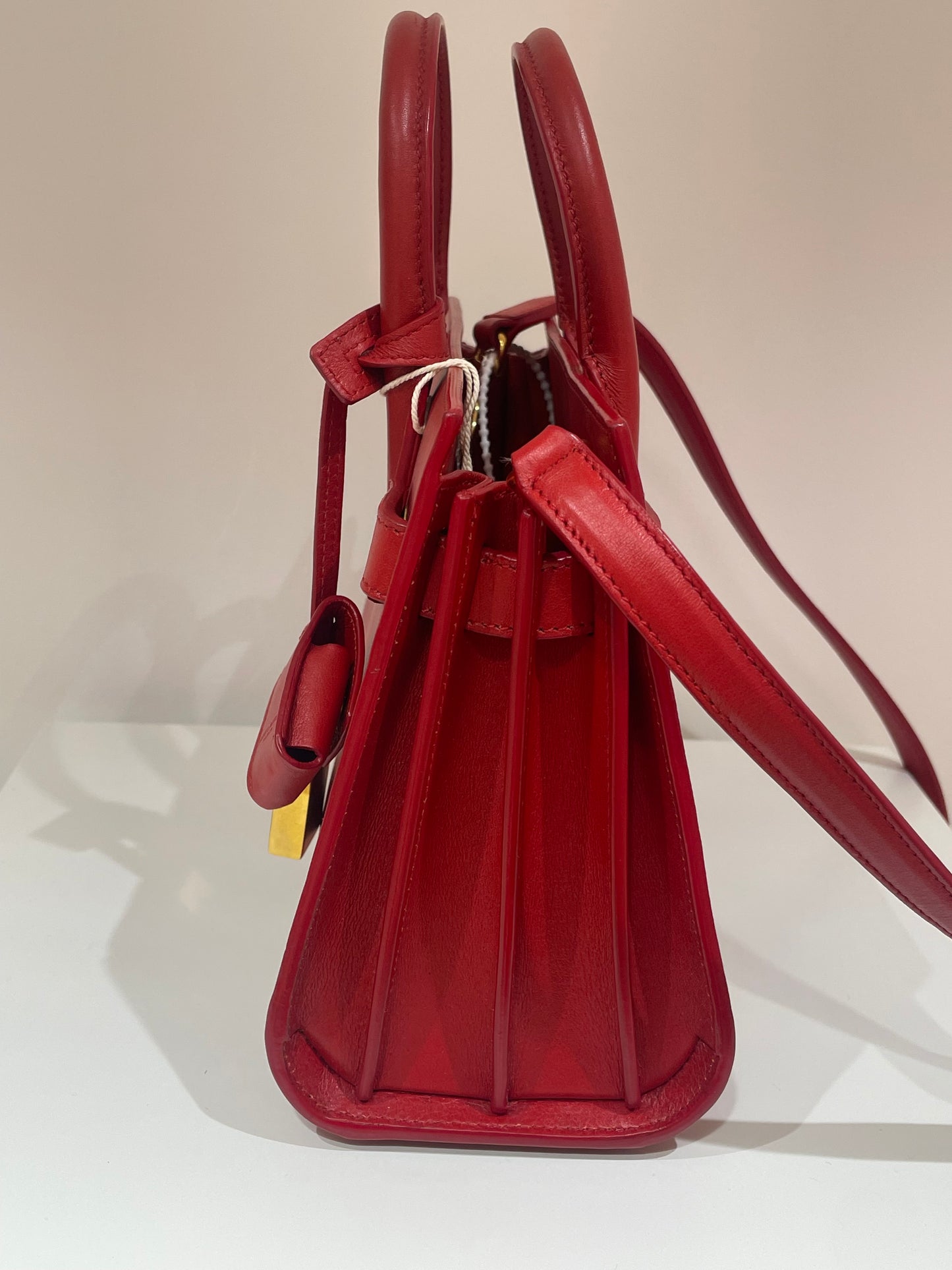 Sac saint laurent de jour nano rouge