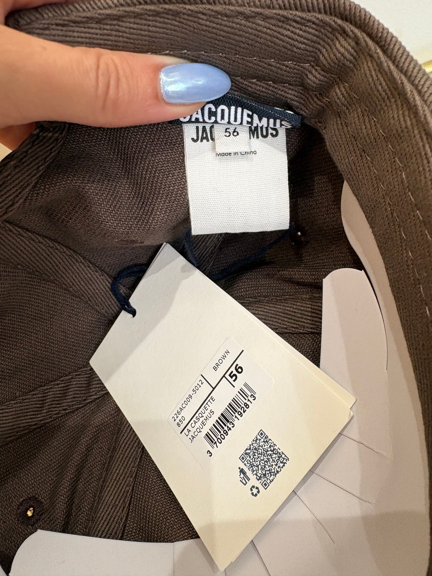 Casquette Jacquemus La Casquette marron – Neuve avec étiquette