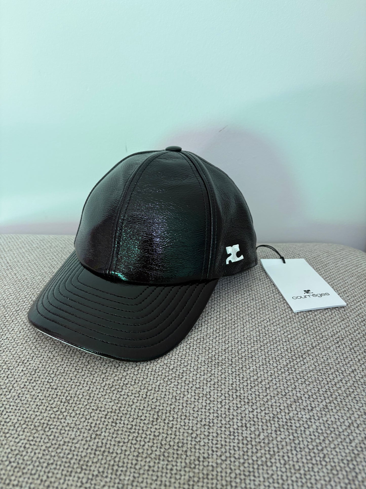 Casquette Courrèges Réédition Vinyl noire