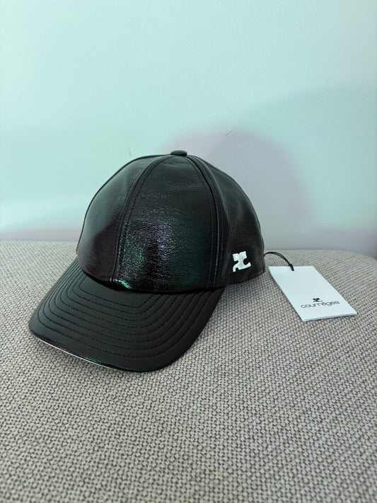 Casquette Courrèges Réédition Vinyl noire