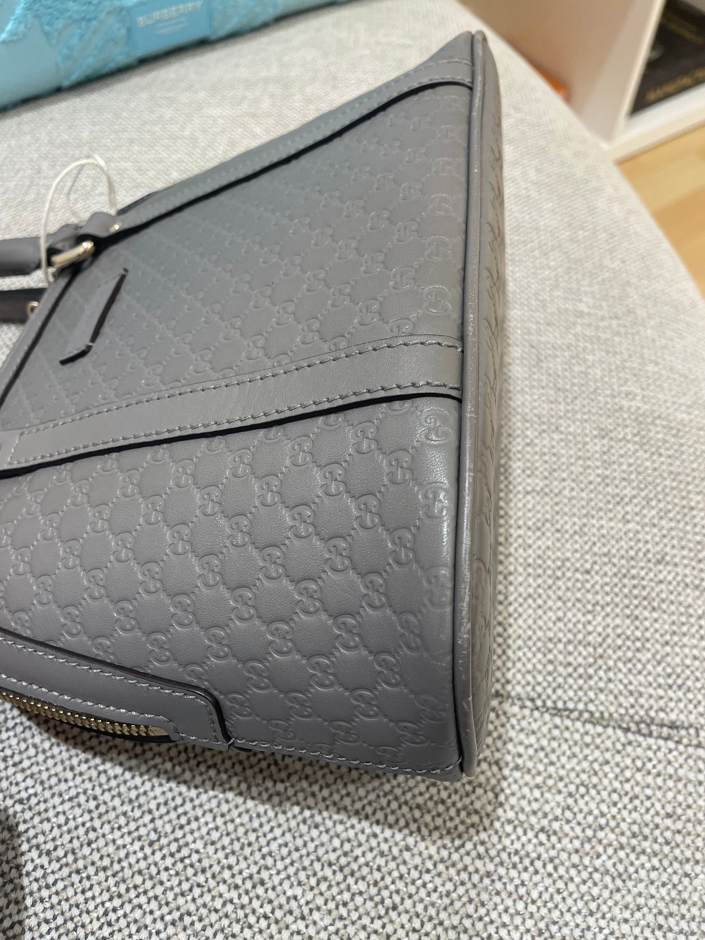 Sac Gucci monogram dôme gris