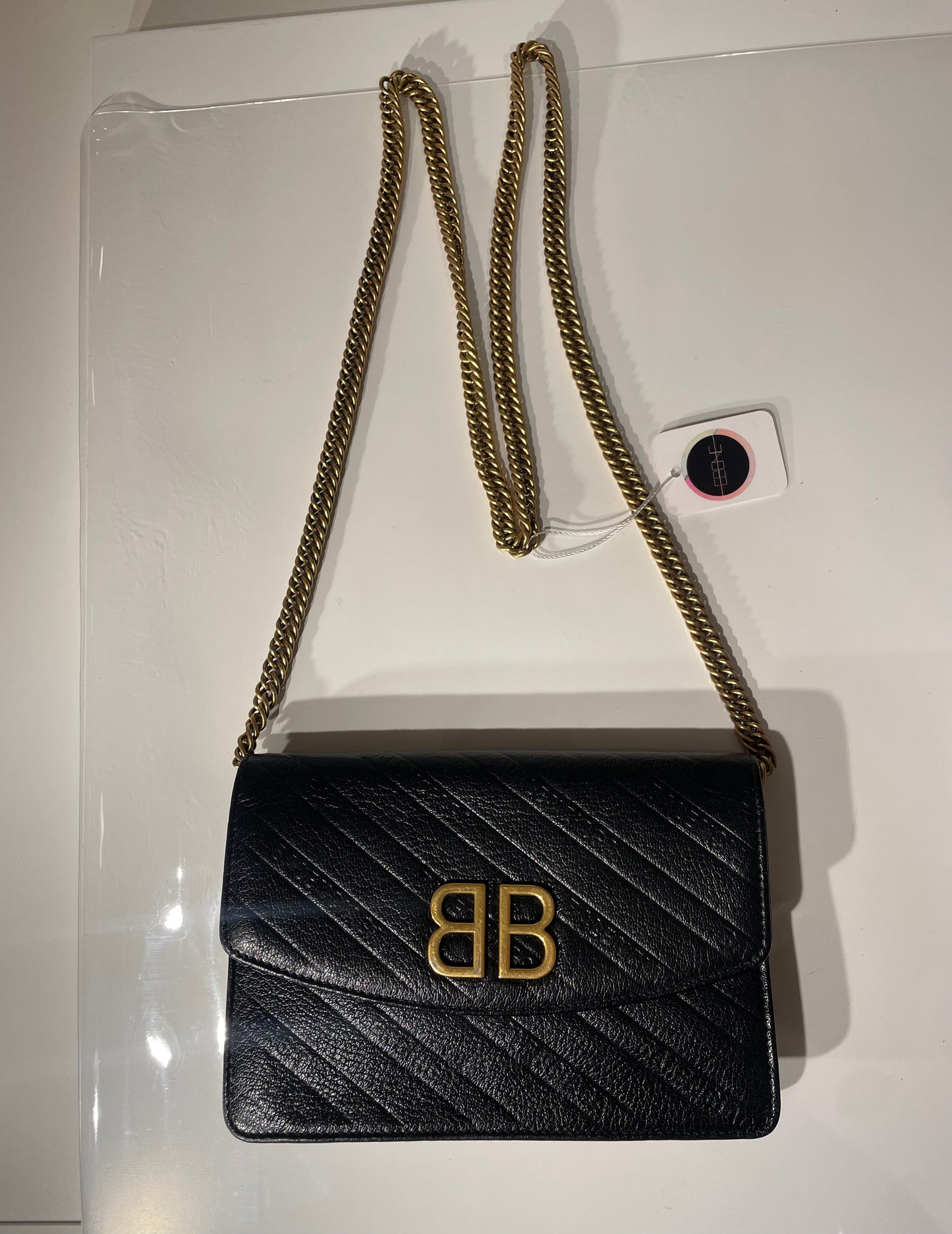 Sac Balenciaga BB noir chaine