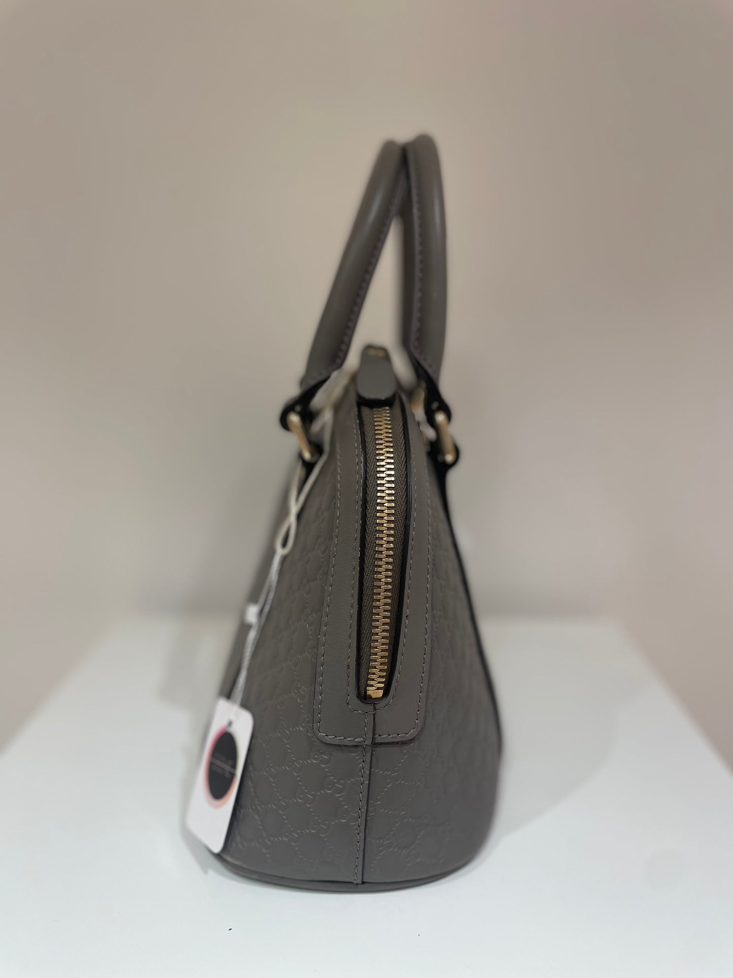 Sac Gucci monogram dôme gris