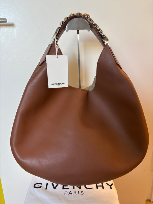 Givenchy Infinity Hobo en cuir camel