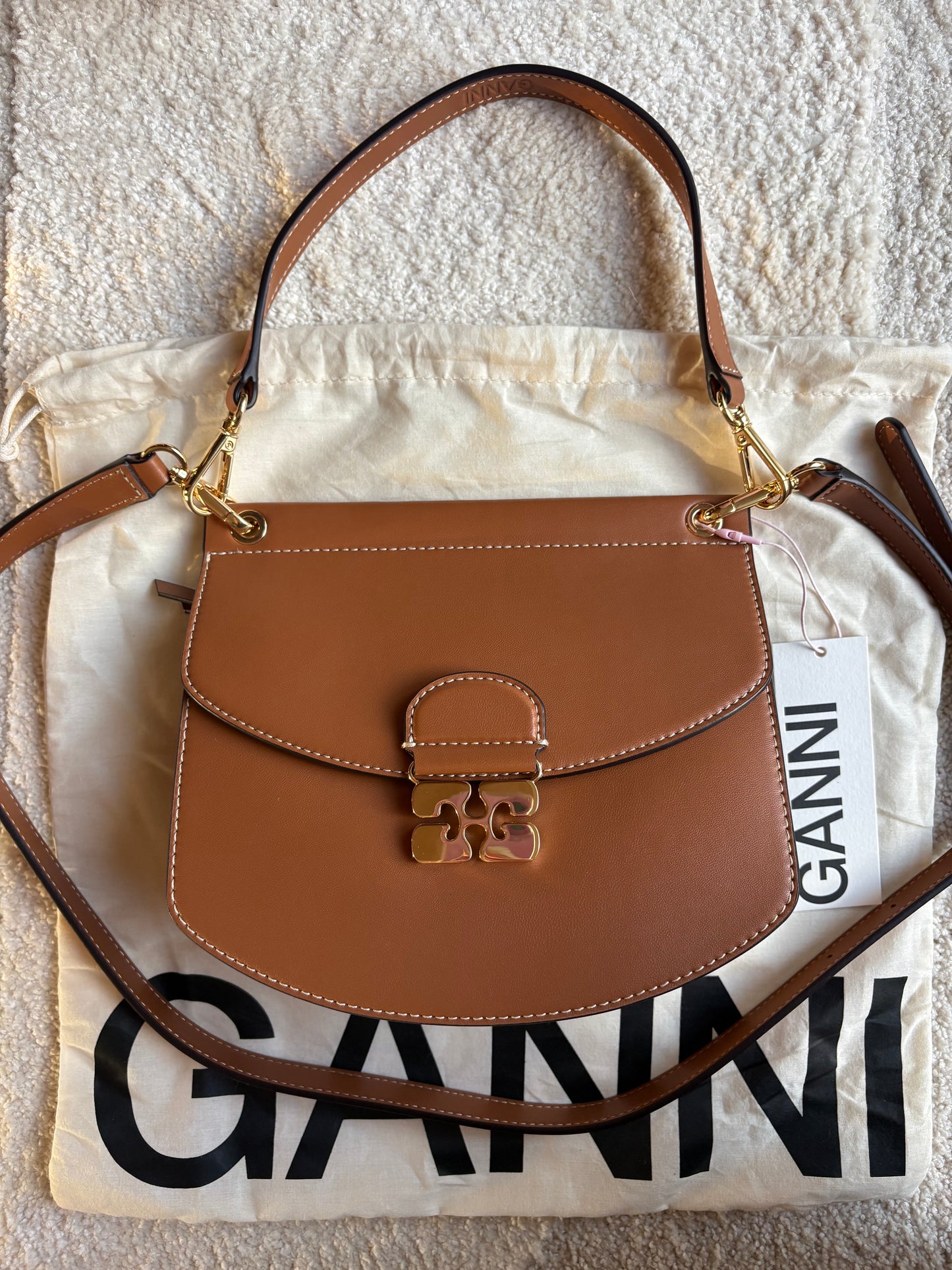 Sac GANNI marron