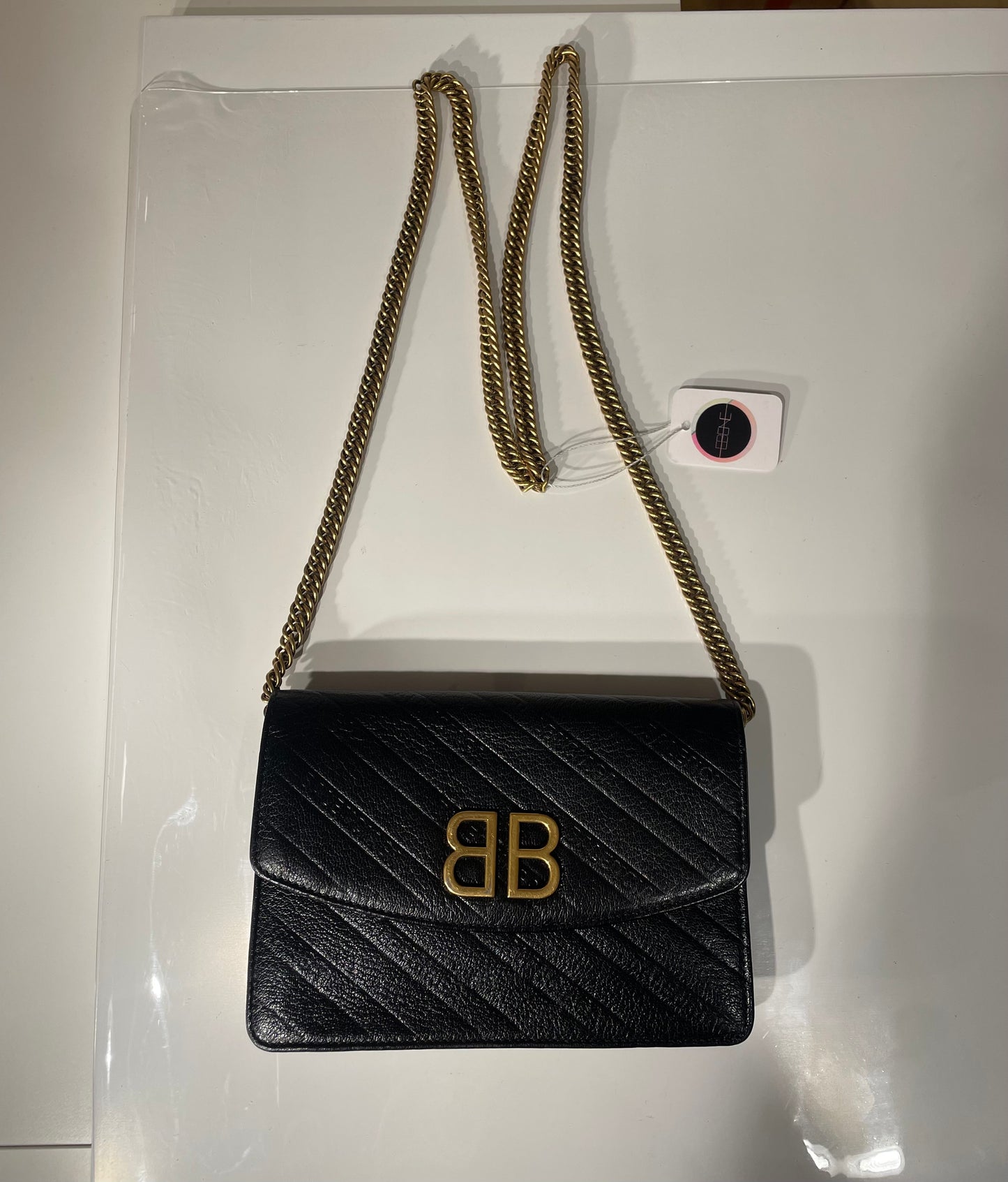 Sac Balenciaga BB noir chaine