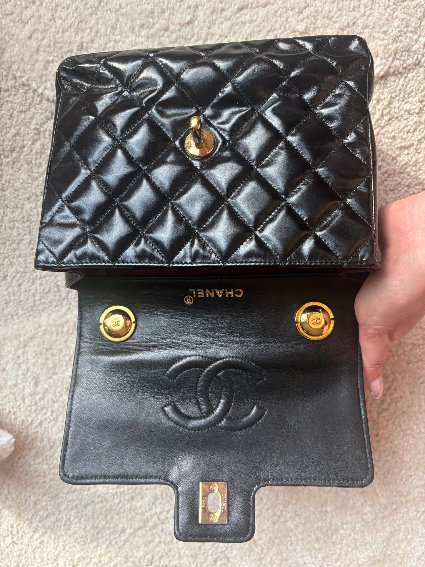 Sac CHANEL vintage top handle mini vintage