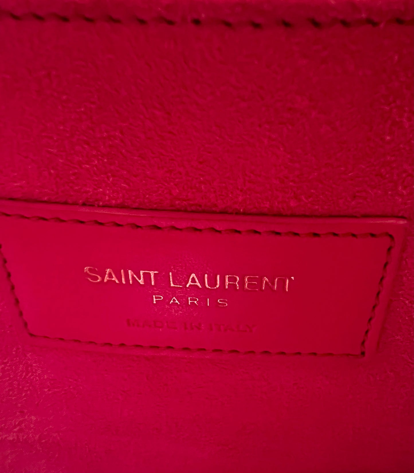 Sac Saint Laurent nano de jour rose