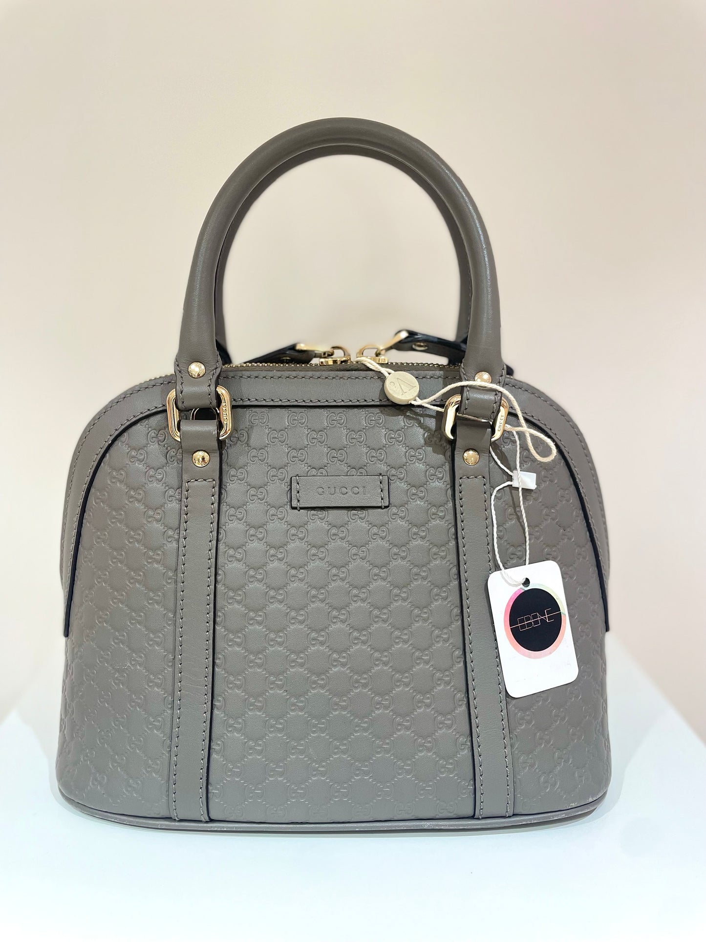 Sac Gucci monogram dôme gris