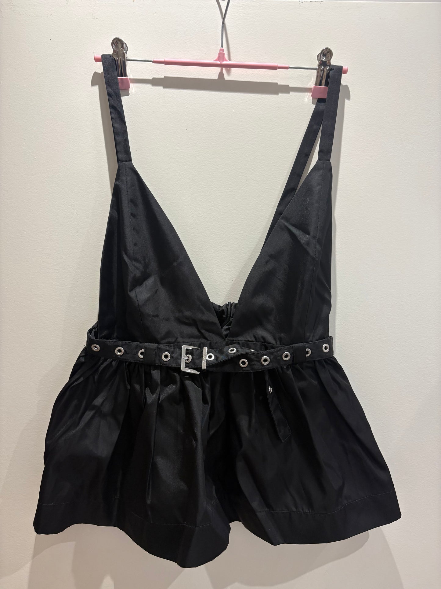 GANNI – Haut à basque noir – Taille 36