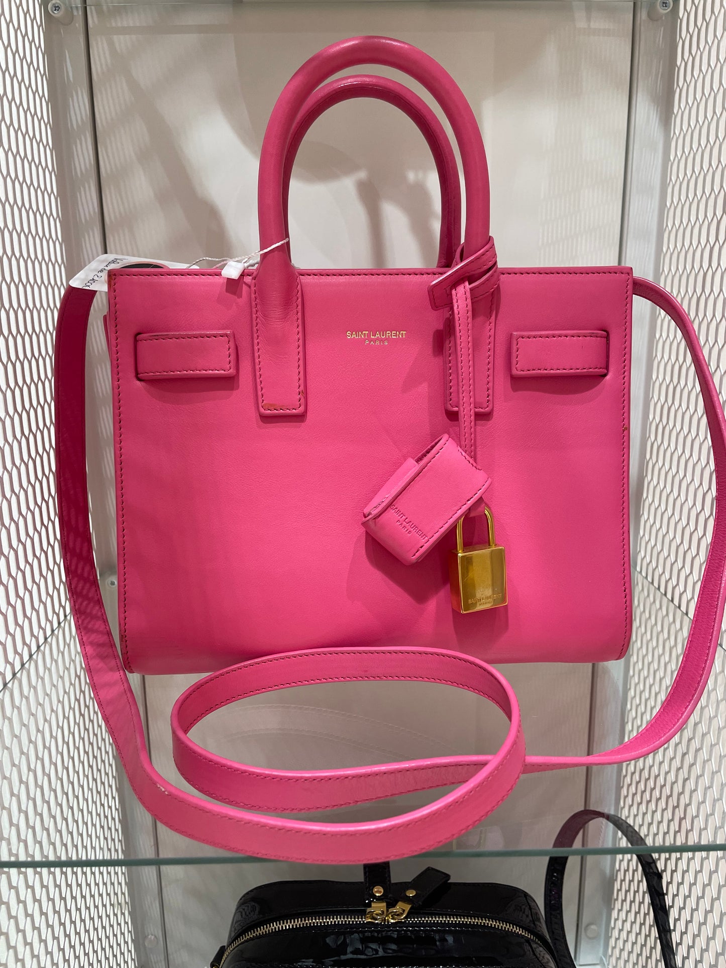 Sac Saint Laurent nano de jour rose