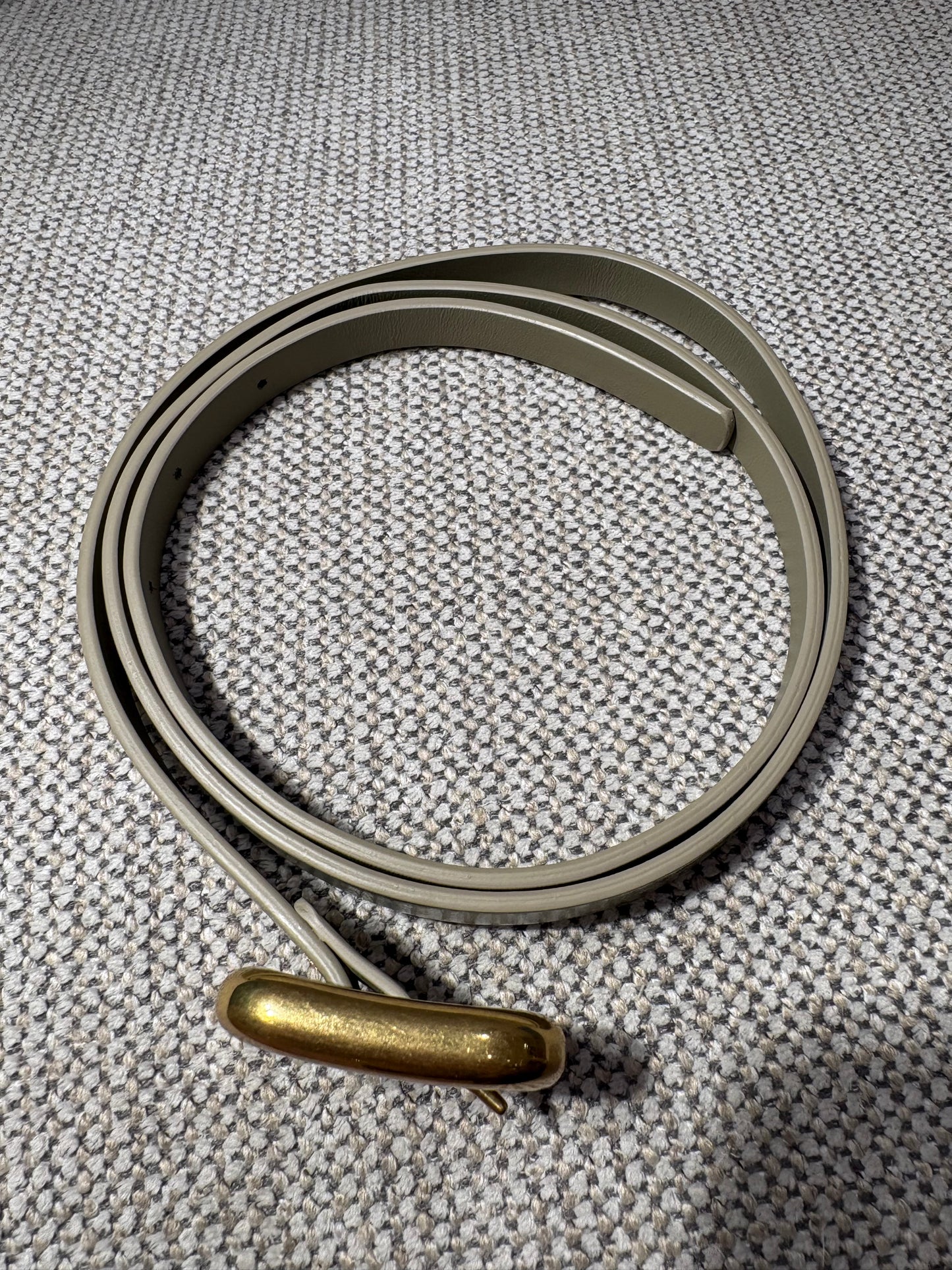 Ceinture Bottega Veneta cuir taupe
