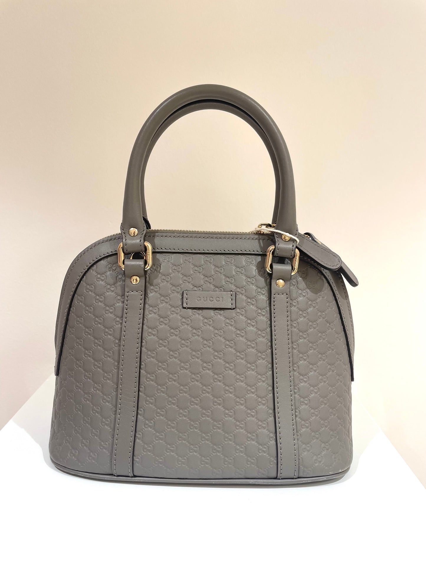 Sac Gucci monogram dôme gris